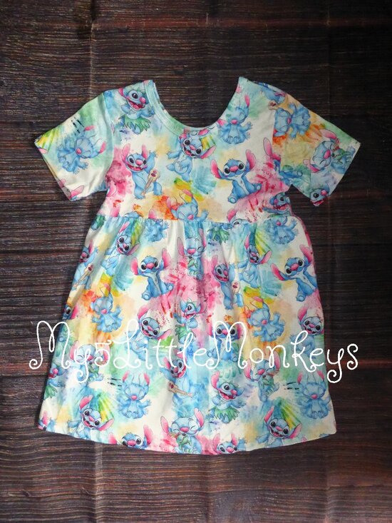 Other - Boutique Stitch Cartoon Girls Sleeveless Dress